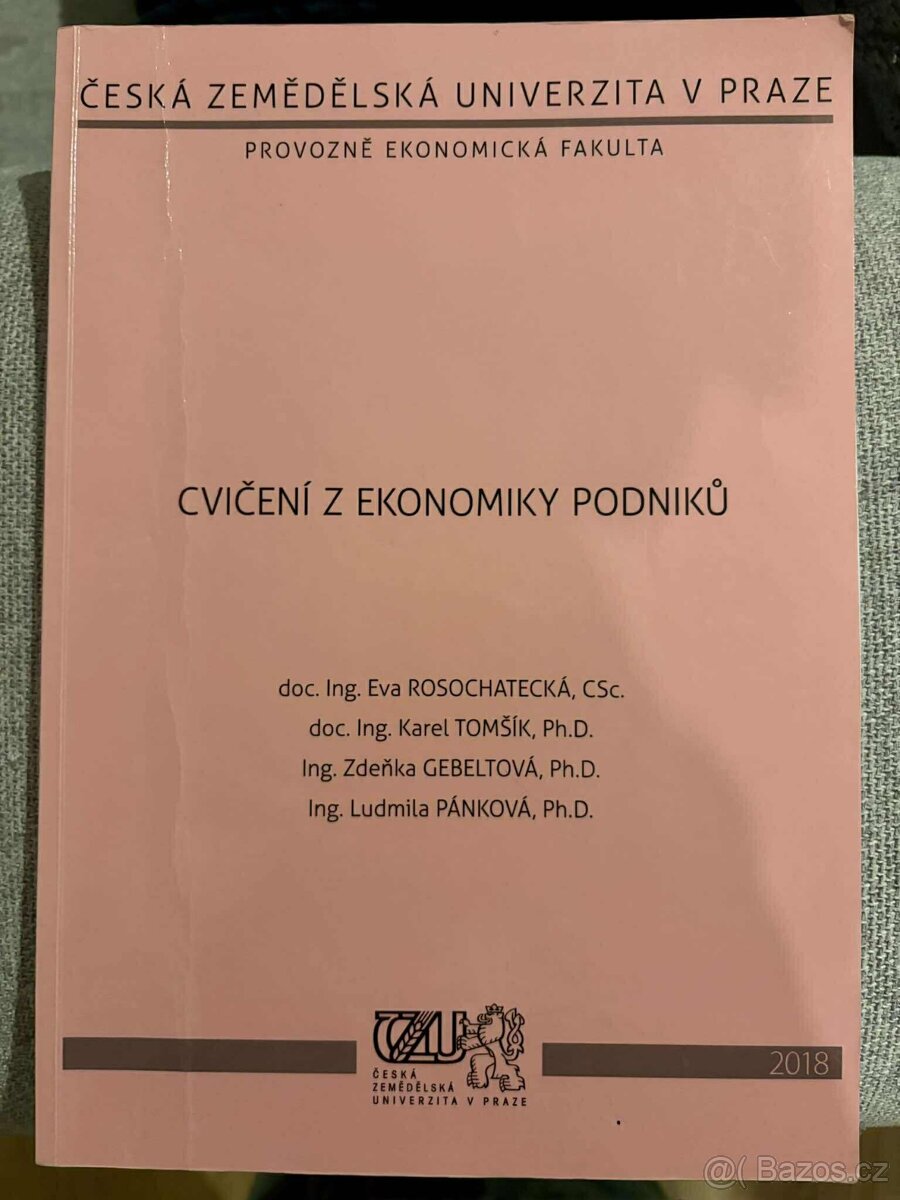 Cvičení z ekonomiky podniků (ČZU, 2018)