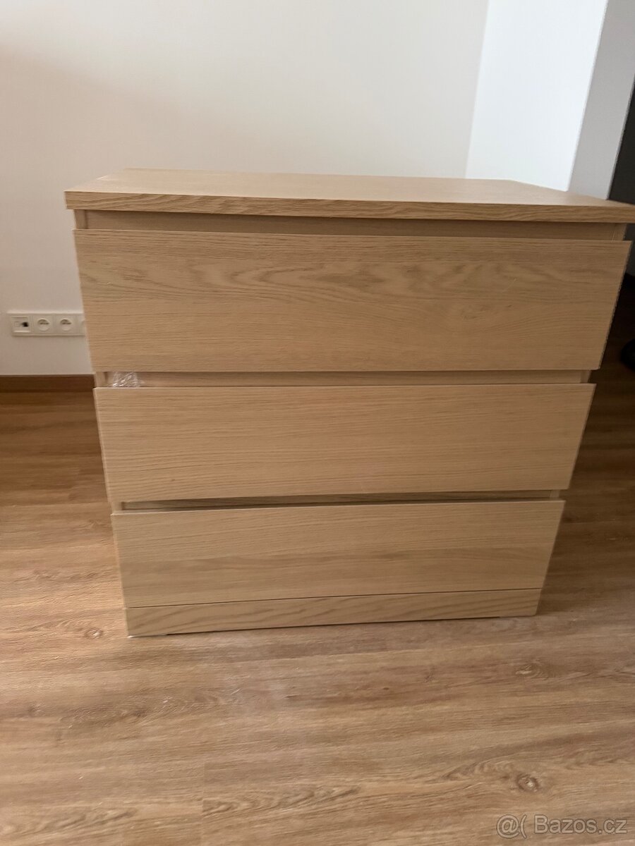 Komoda ikea Malm dubová dýha