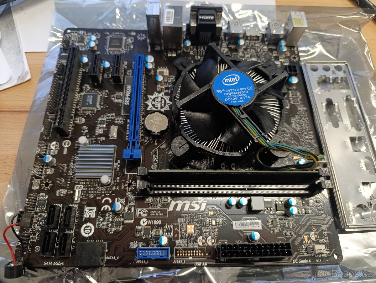 MSI H97M-E35, + CPU i3-4160, RAM 4GB DDR3