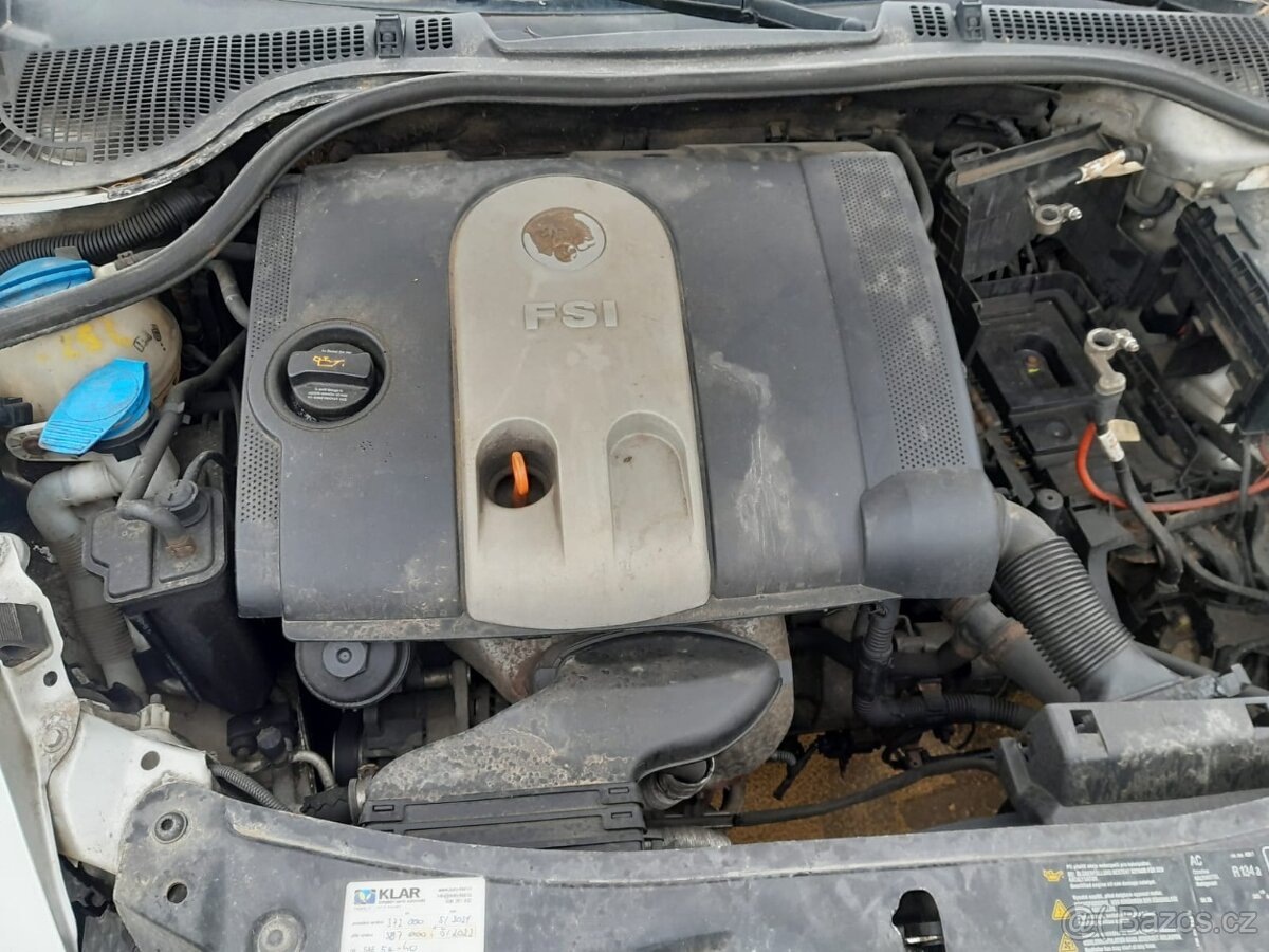 motor škoda 1.6 FSI 85kw kod BLF