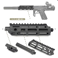 Action Army CNC hliníkové předpažbí pro AAP01