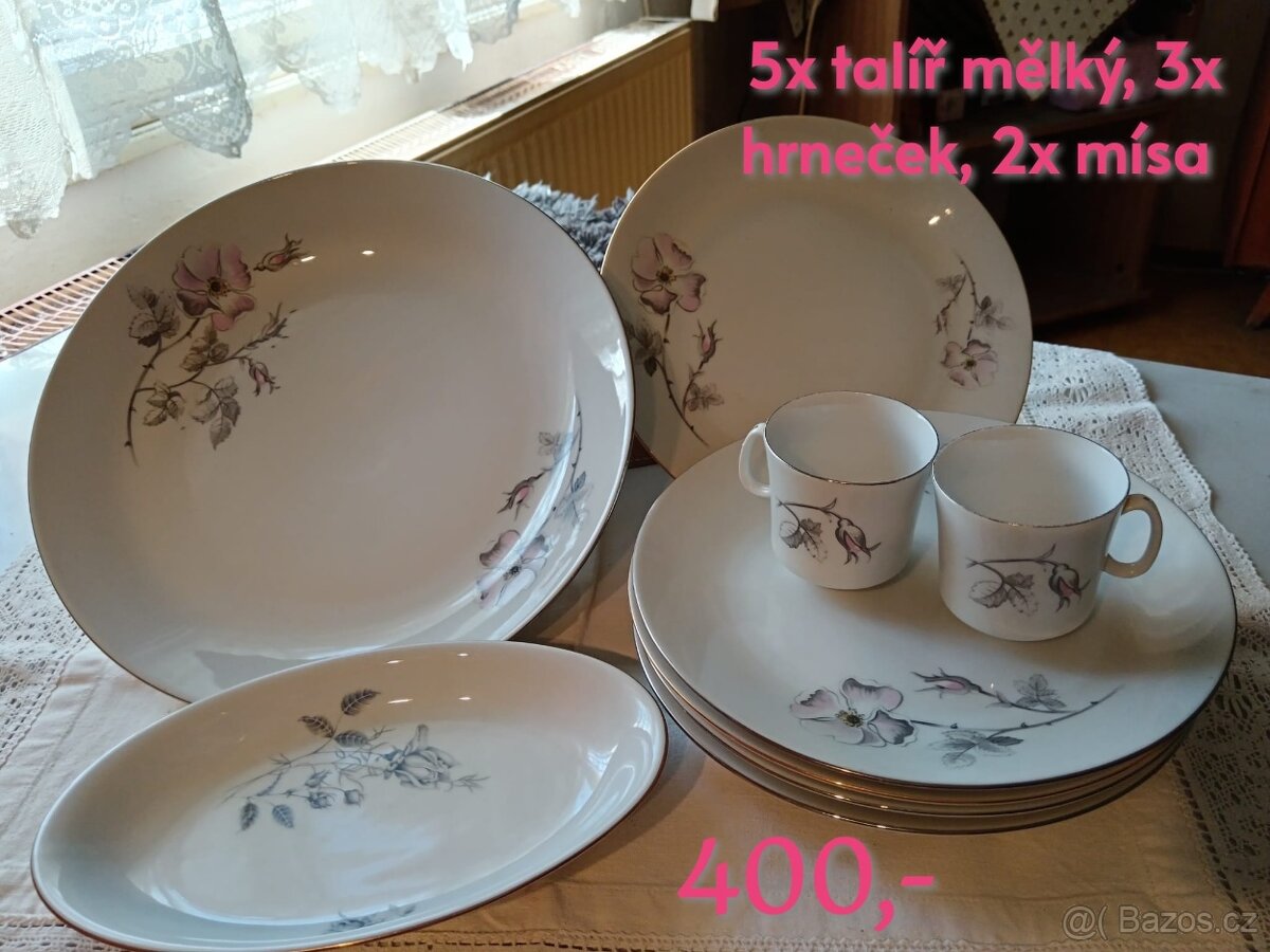 Porcelán, sklo