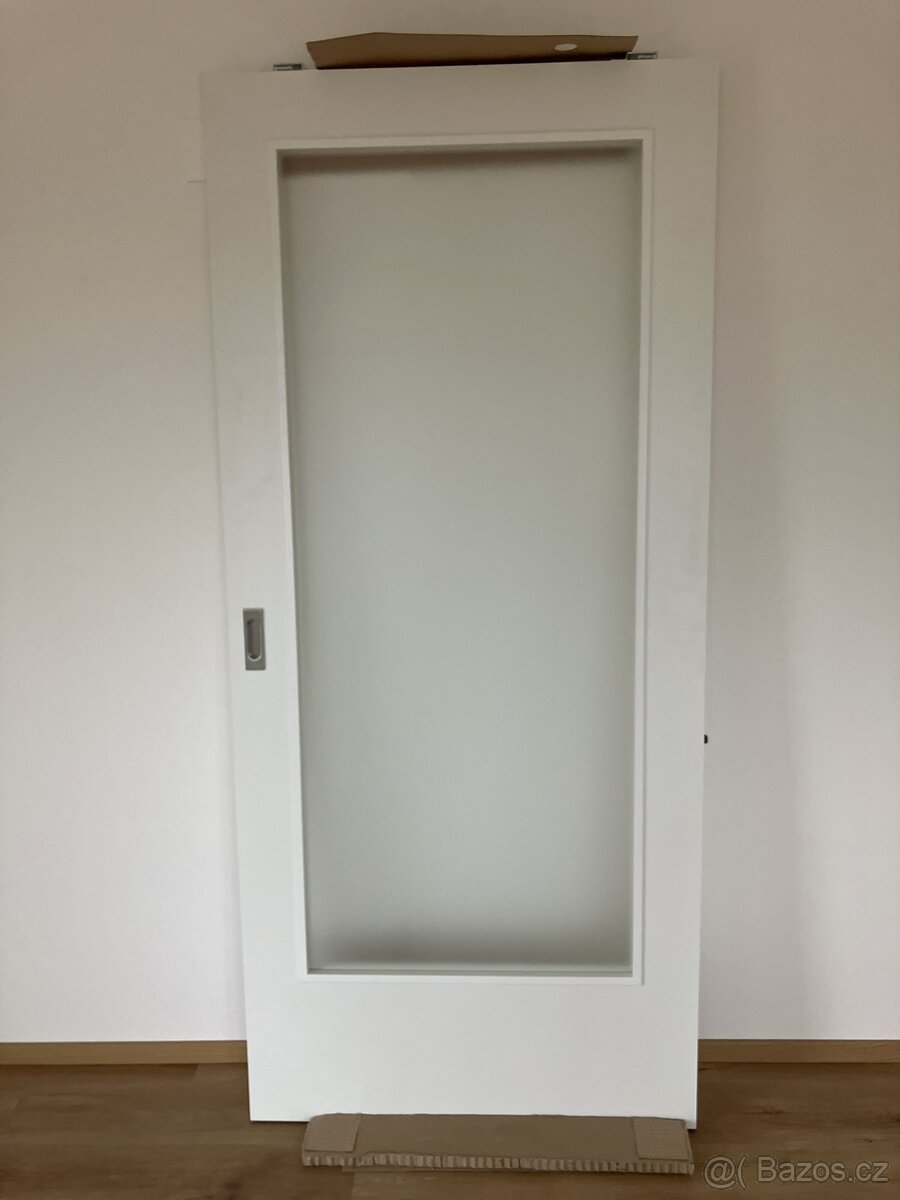 Posuvné prosklené dveře pro otvor 100 cm