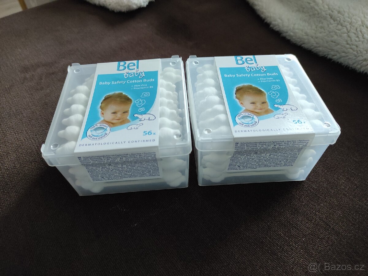 Dětské vatové tyčinky Bel baby 2x56ks