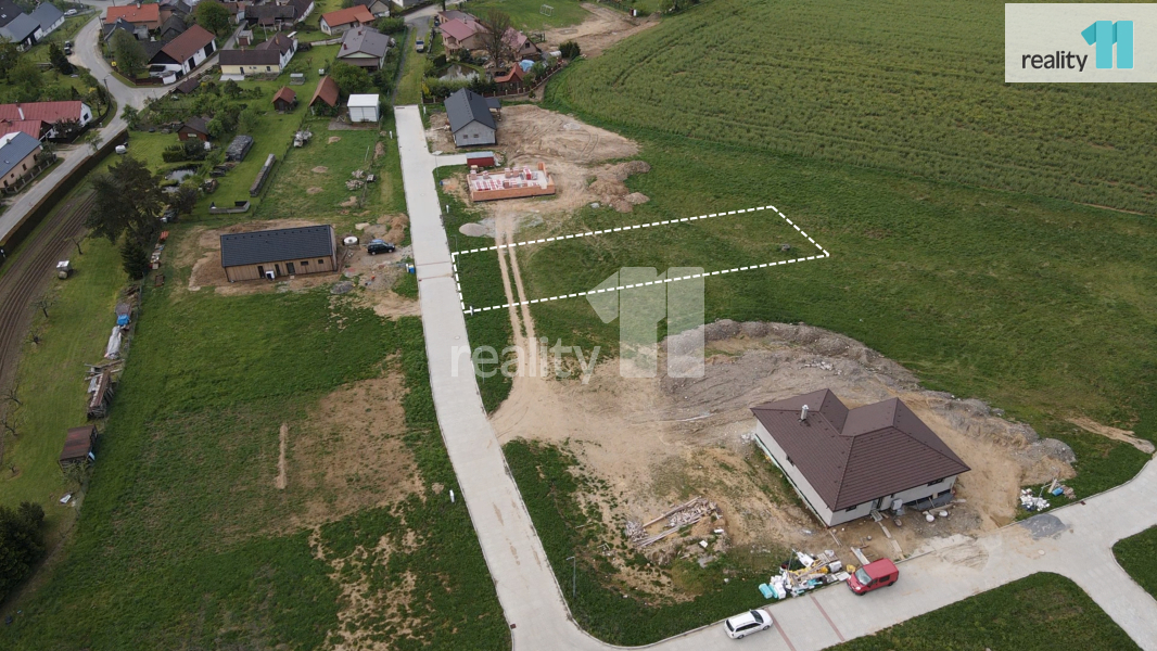 Prodej pozemku - 1143m2, Bystrá, Humpolec