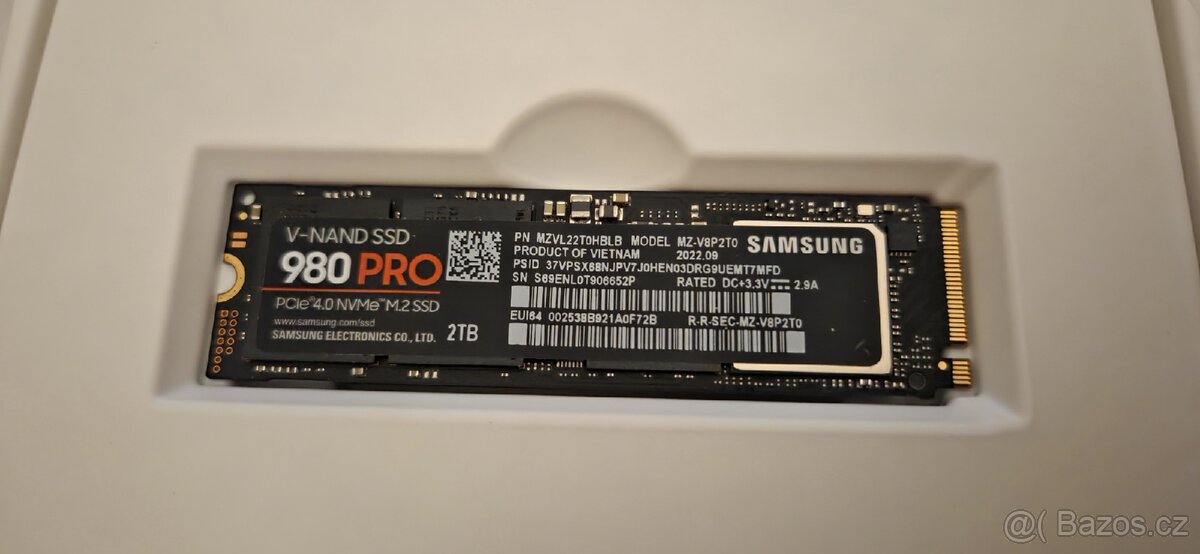 Samsung 980 Pro 2tb NVME m.2 SSD disk
