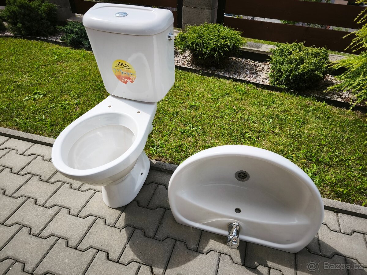 WC kombi s nádržkou a umyvadlo
