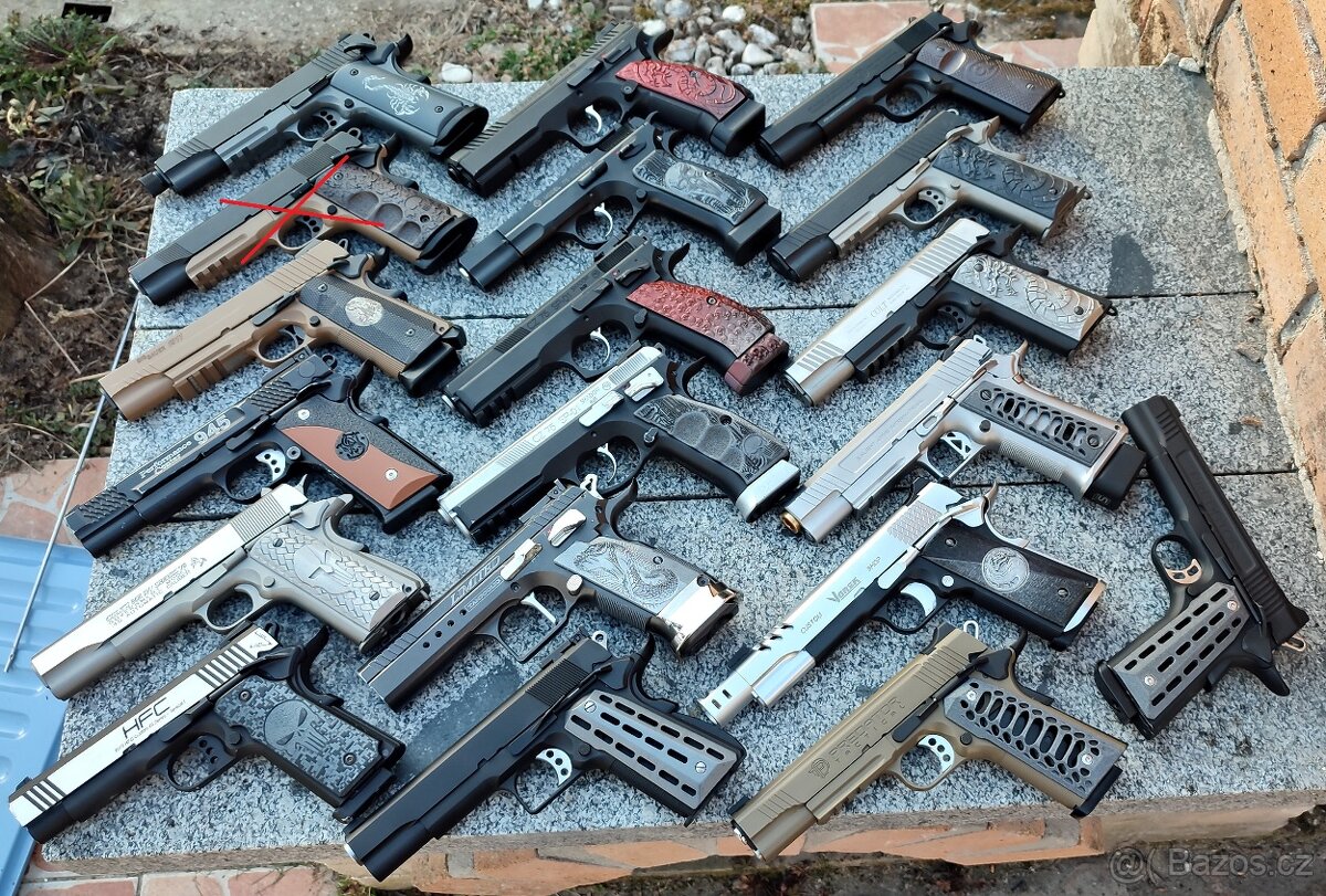 predám zbierku airsoft a vzduchové pistole + rôzne príšl.