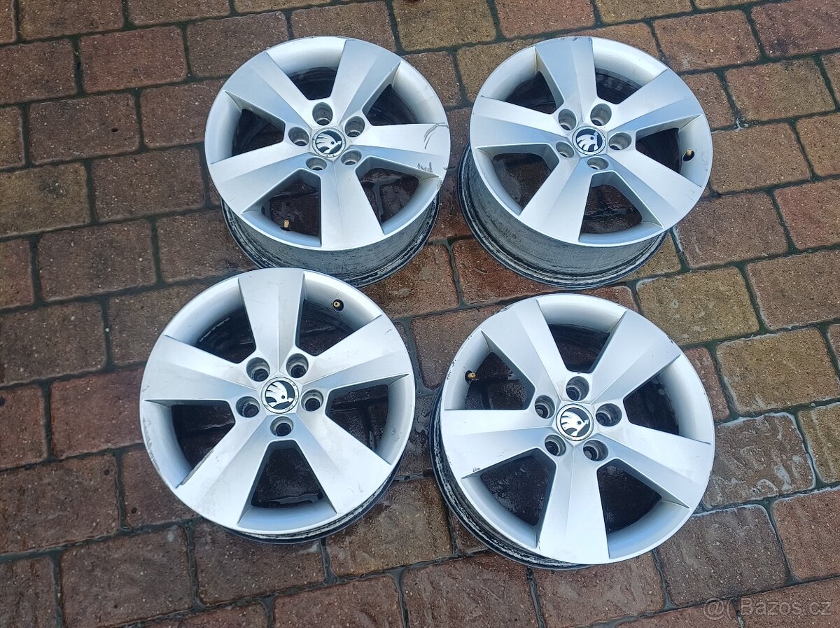 ALU hliníkový disk 5JA601025N  6Jx15H2 ET38p