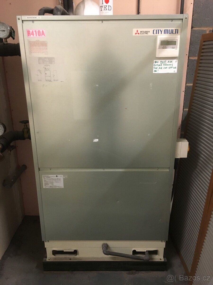 Vodou chlazená klimatizace Mitsubishi 31,5 kW, COP až 5,43