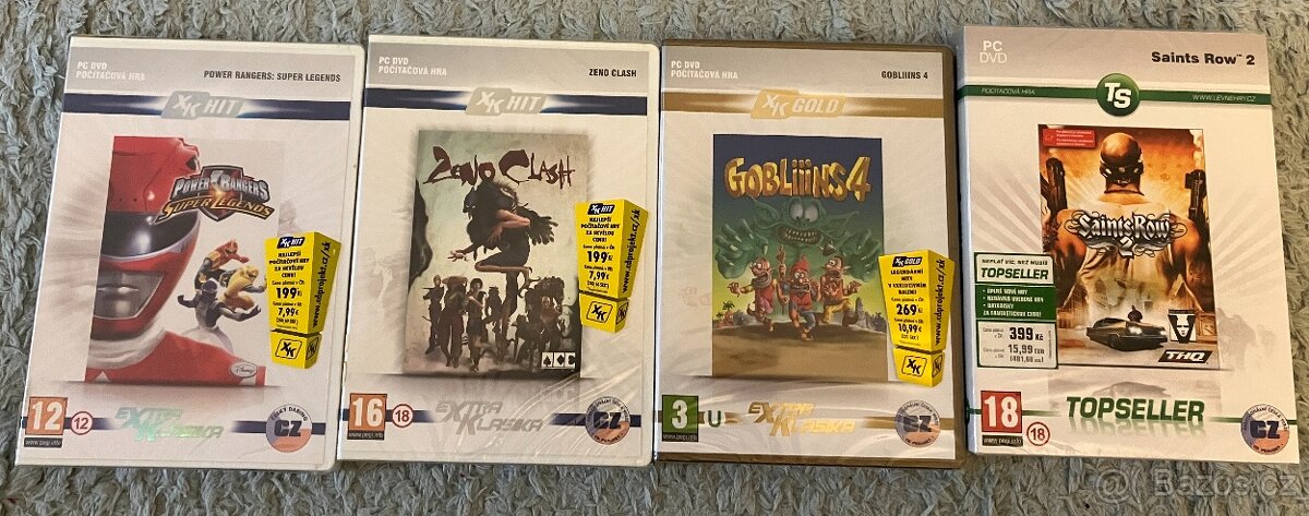 Nové, zabalené PC hry z kolekce klasiky, cena od jednoho kus