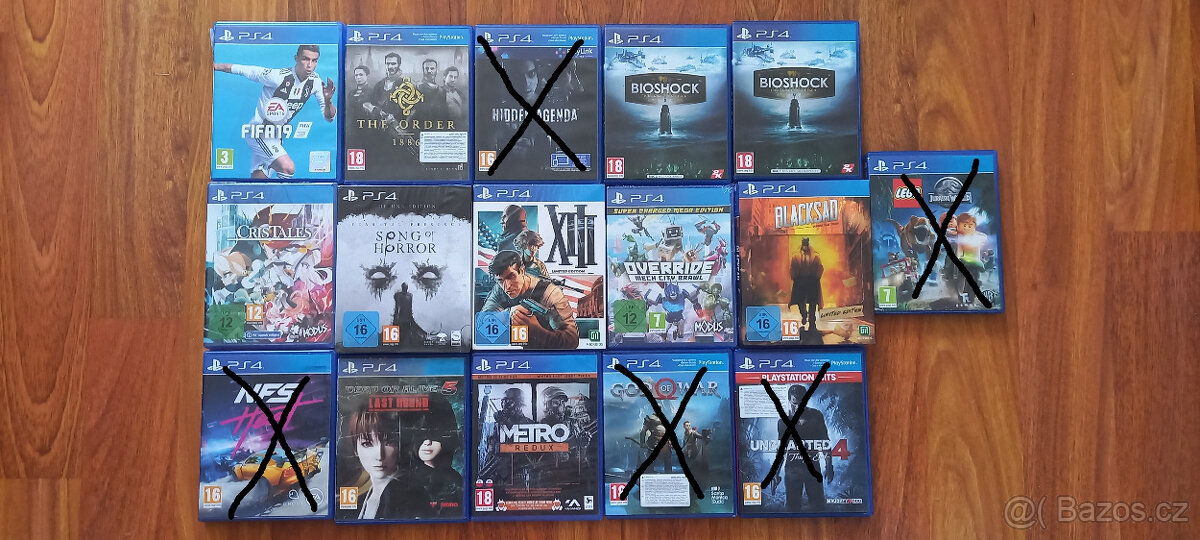 Prodám hry na Playstation 4