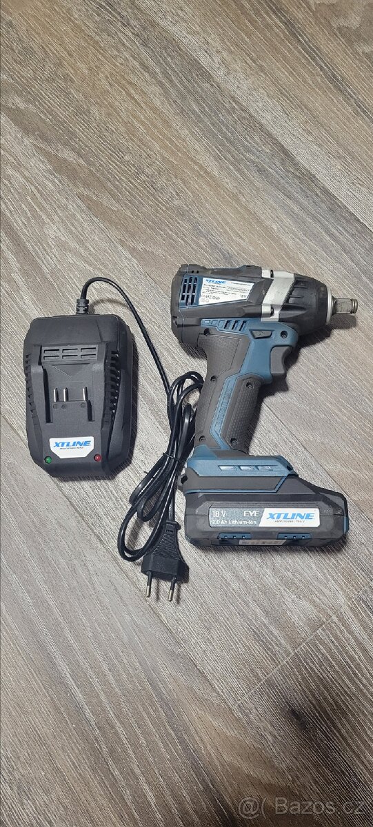 Nový akumulátorový rázový utahovák XTline