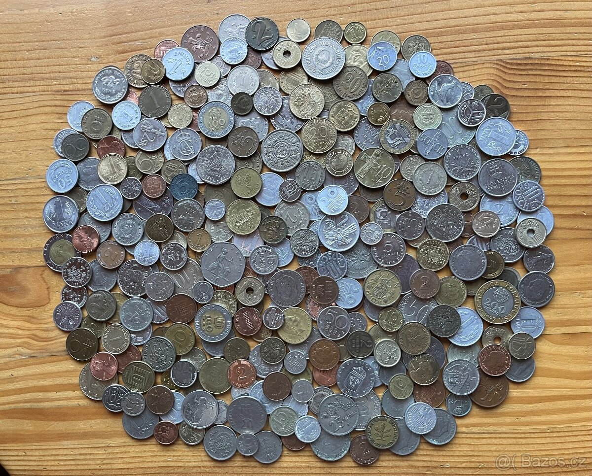 Velká hromada mincí