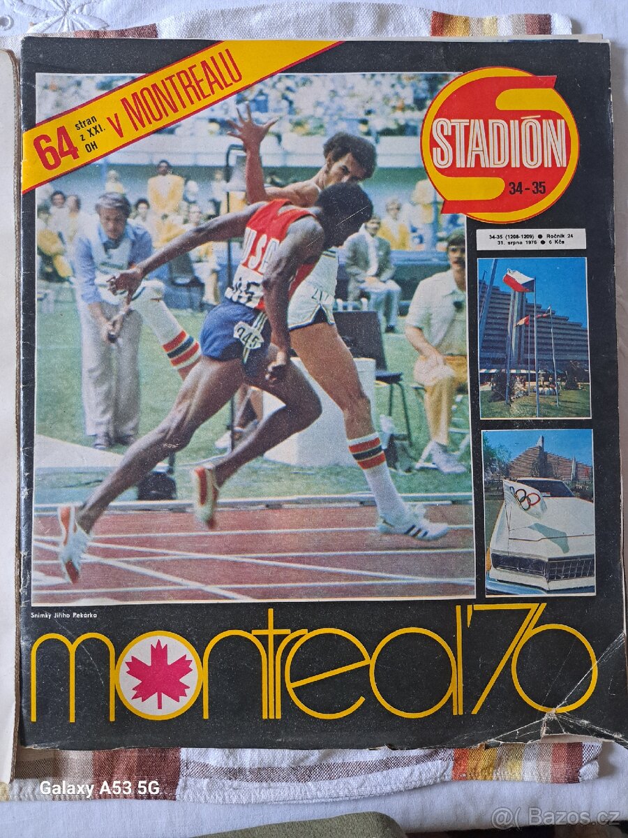 Časopis STADION č. 34-35. Speciál MONTREAL 76