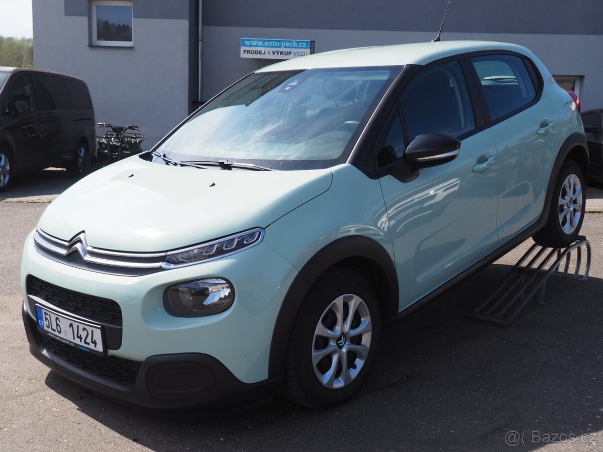 2018 Citroën C3 1.2 PT, ČR, AC, TOP