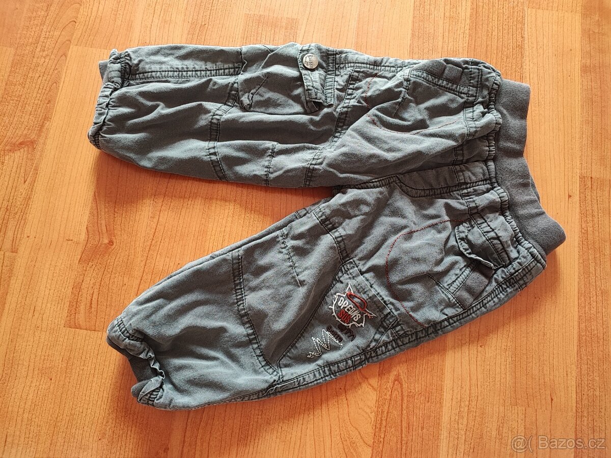 Oteplené kalhoty 86/92