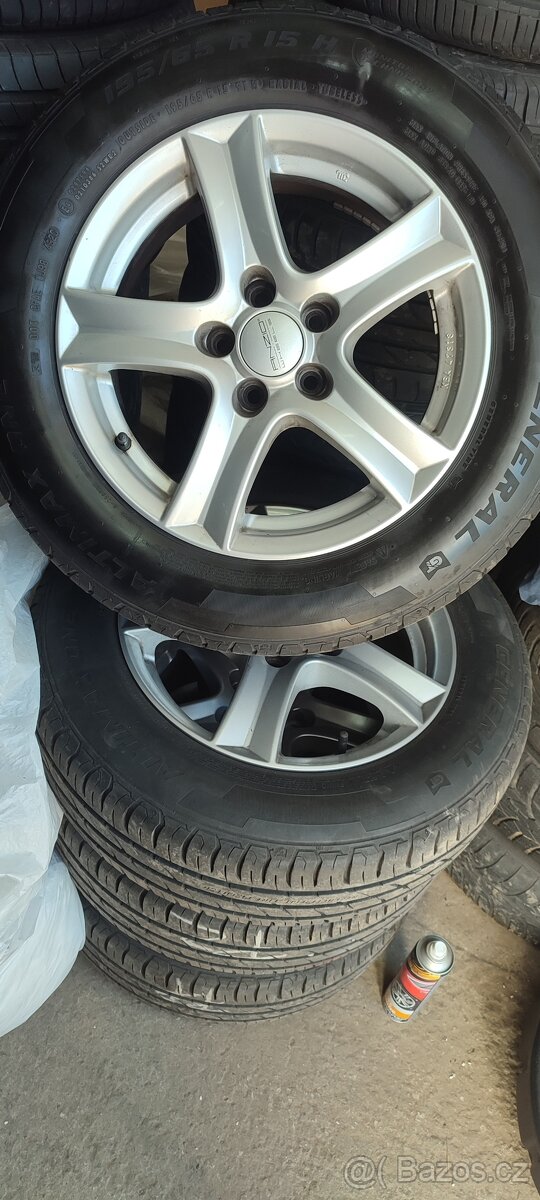 15" krasna Anzio 5x100 195/65 R15