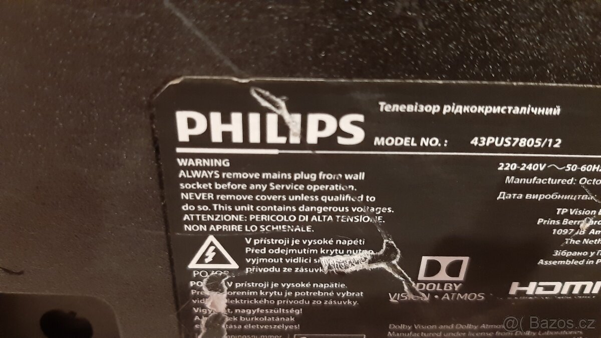 Smart televize 2kusy philips 7000 za obě 82 a 109cm