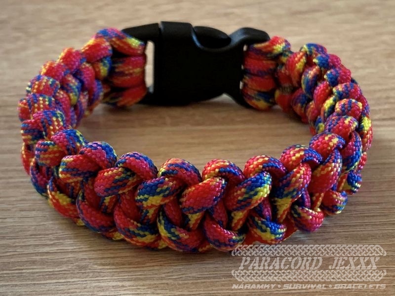 PARACORD náramek (18 cm) vícebarevný
