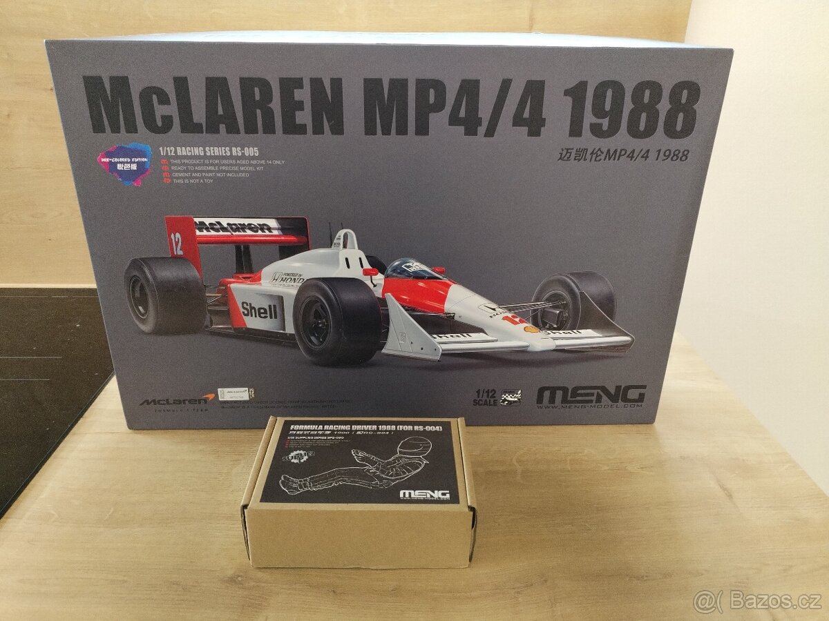 Meng 1:12 F1 McLaren+ Senna figurka Meng