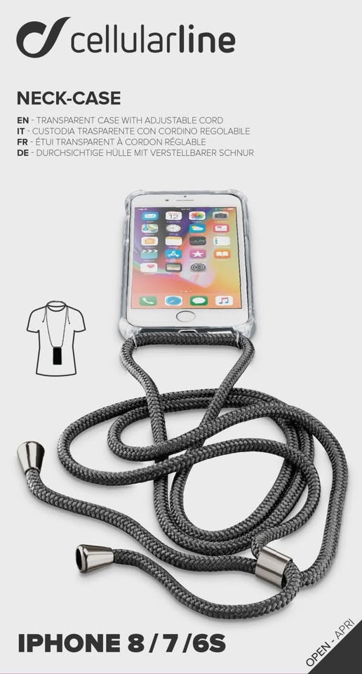 Cellularline Neck-Case zadní kryt čirý pro Apple iPhone XR,