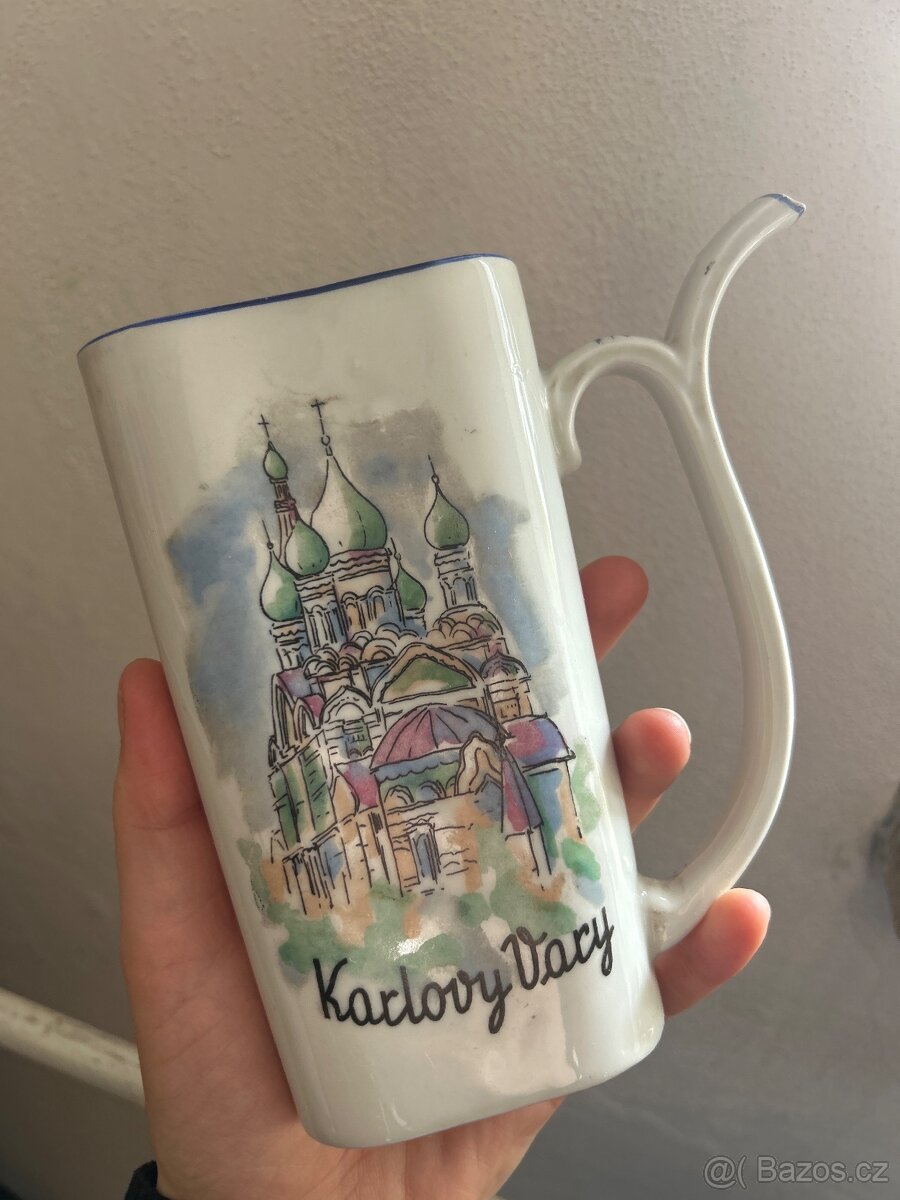 Starý lázeňský pohárek, pítko, Karlovy Vary