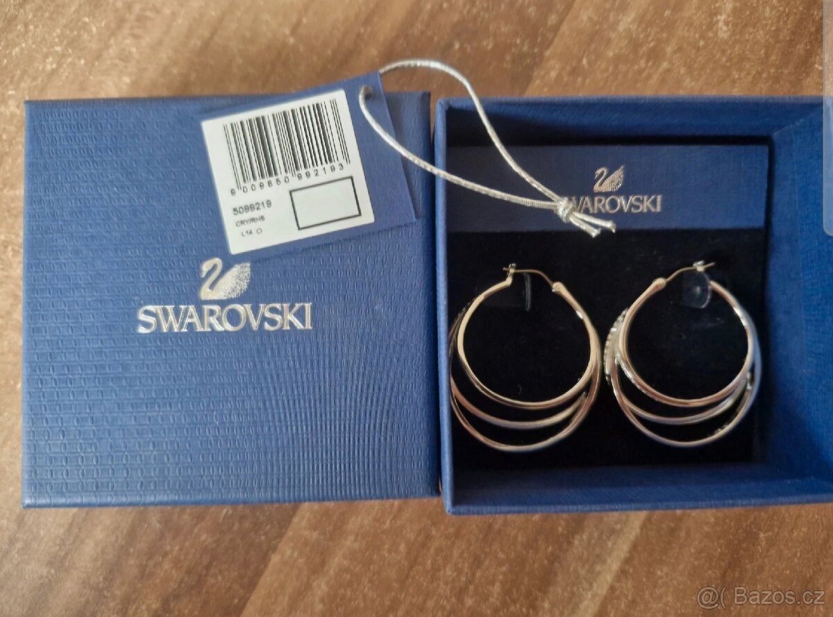 Visací náušnice Swarovski, kolekce Spiral