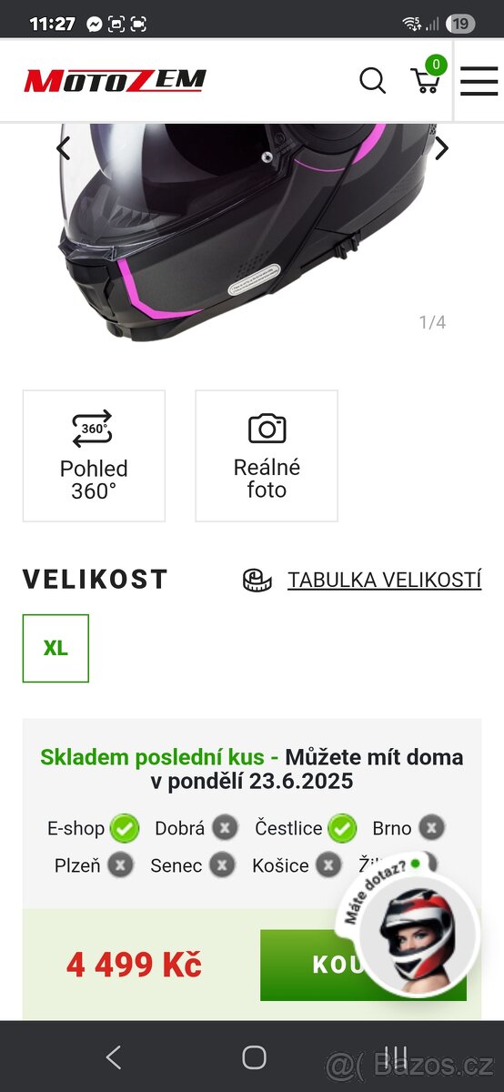 Vyklápěcí přilba LS2 FF902