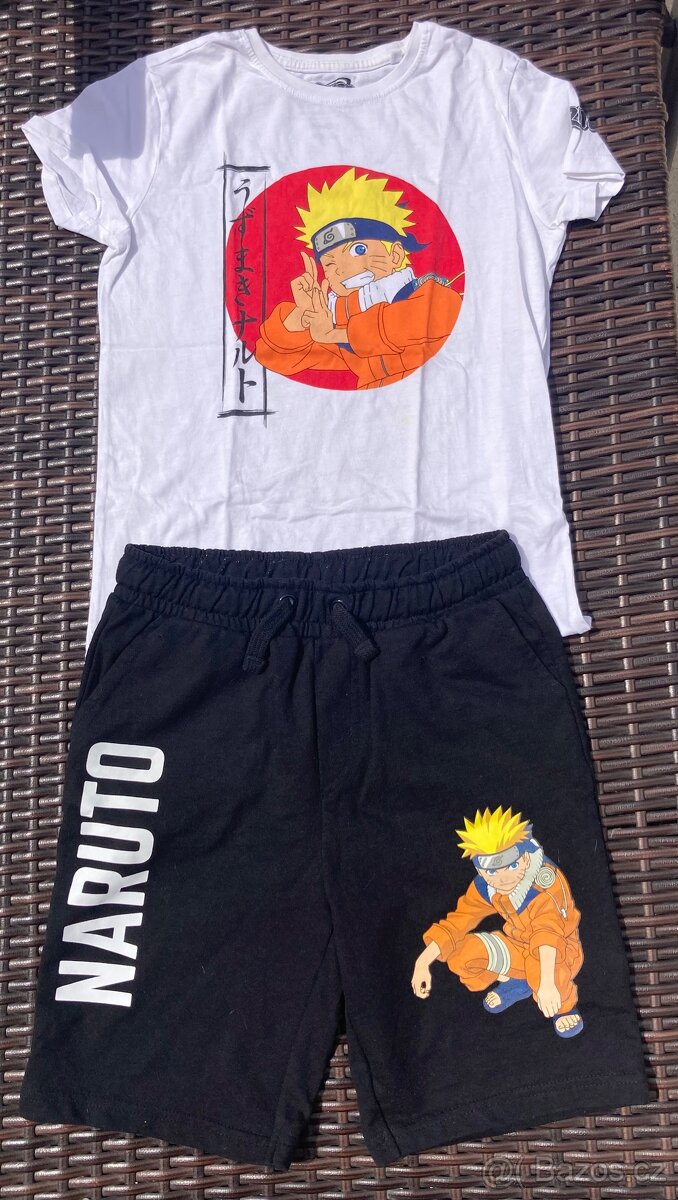 Set triko kraťase Naruto