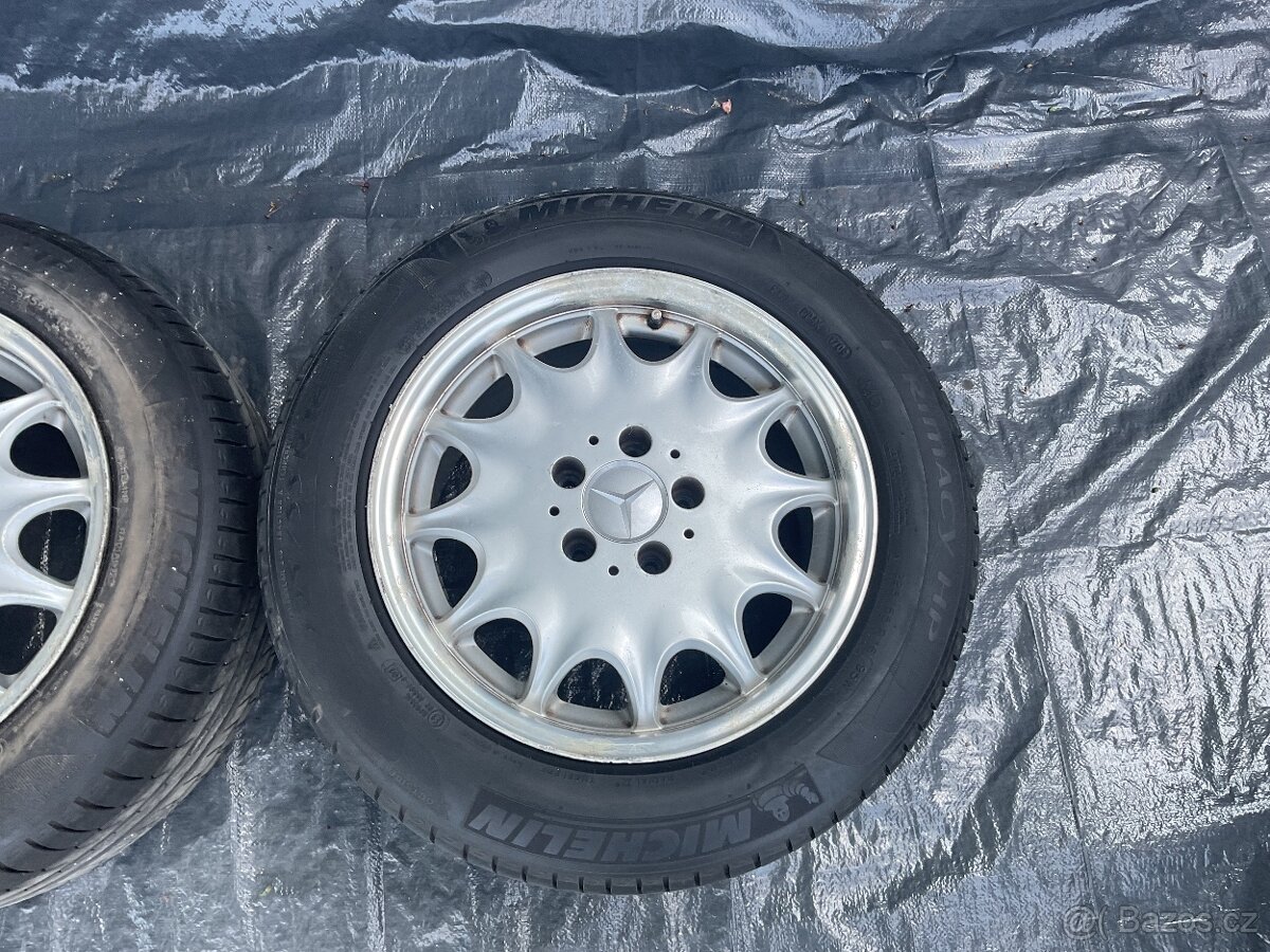 Celá ALU kola MERCEDES s pneu MICHELIN PRIMACY HP