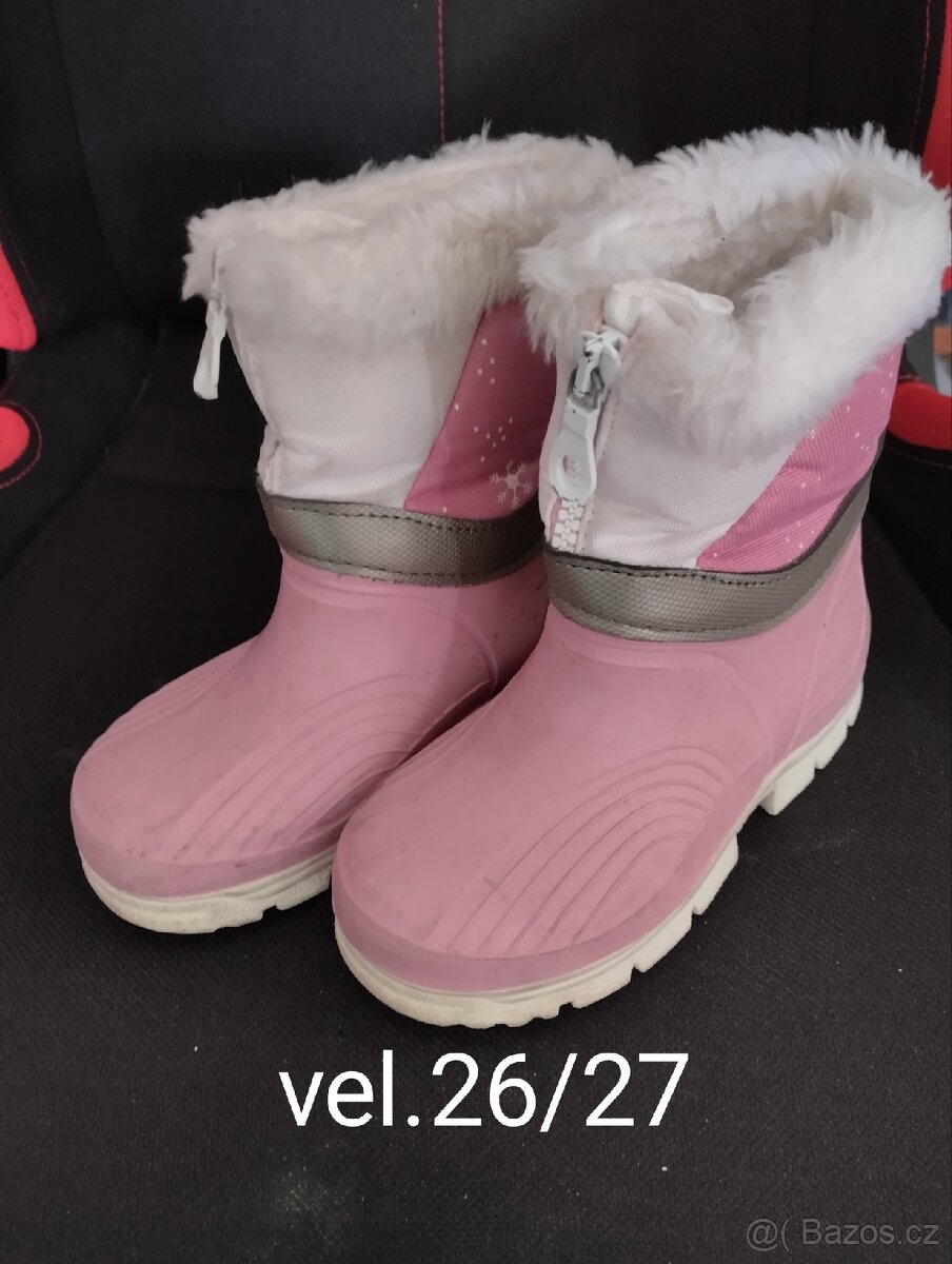 Zimní dívčí obuv
