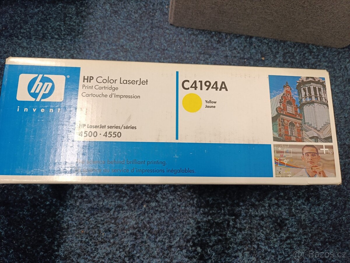 Toner HP CLJ 4500, 4550, žlutý, originál HP