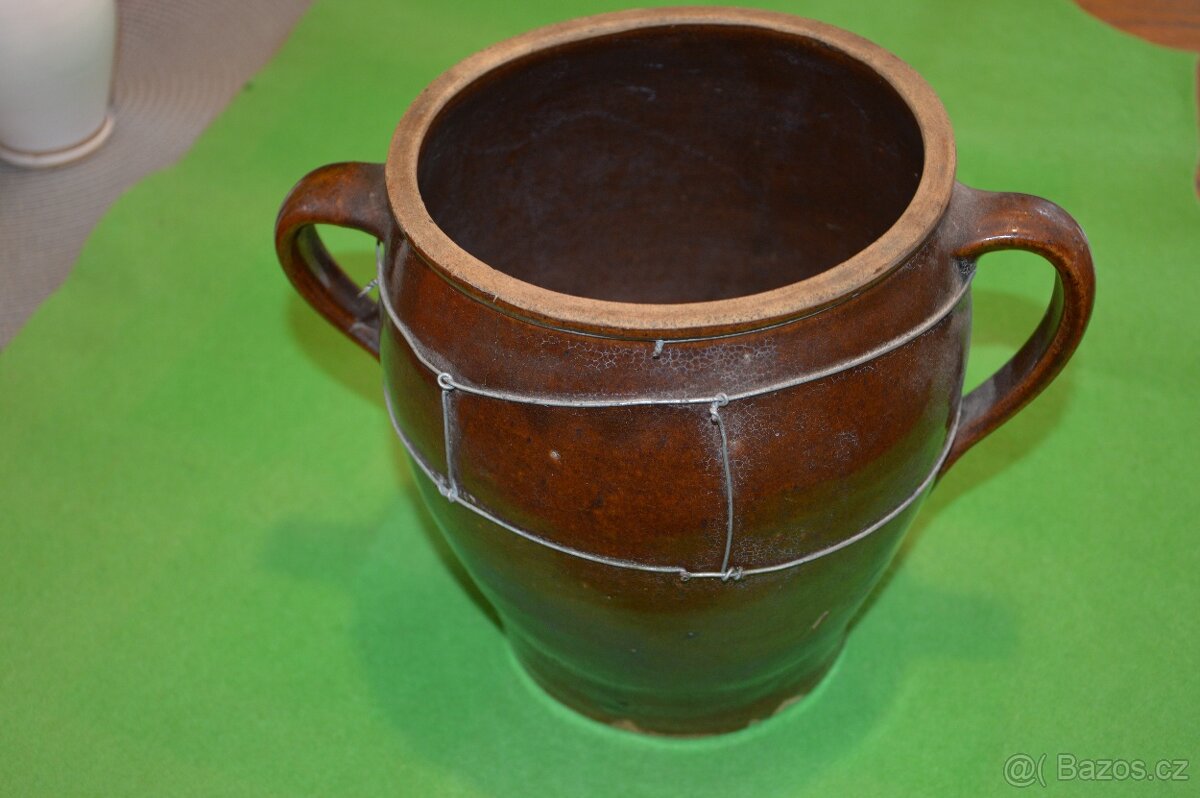 Starožitná kameninová doza