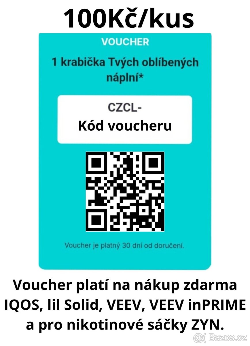 voucher 1x balení pro elektrické nahřívací zařízení