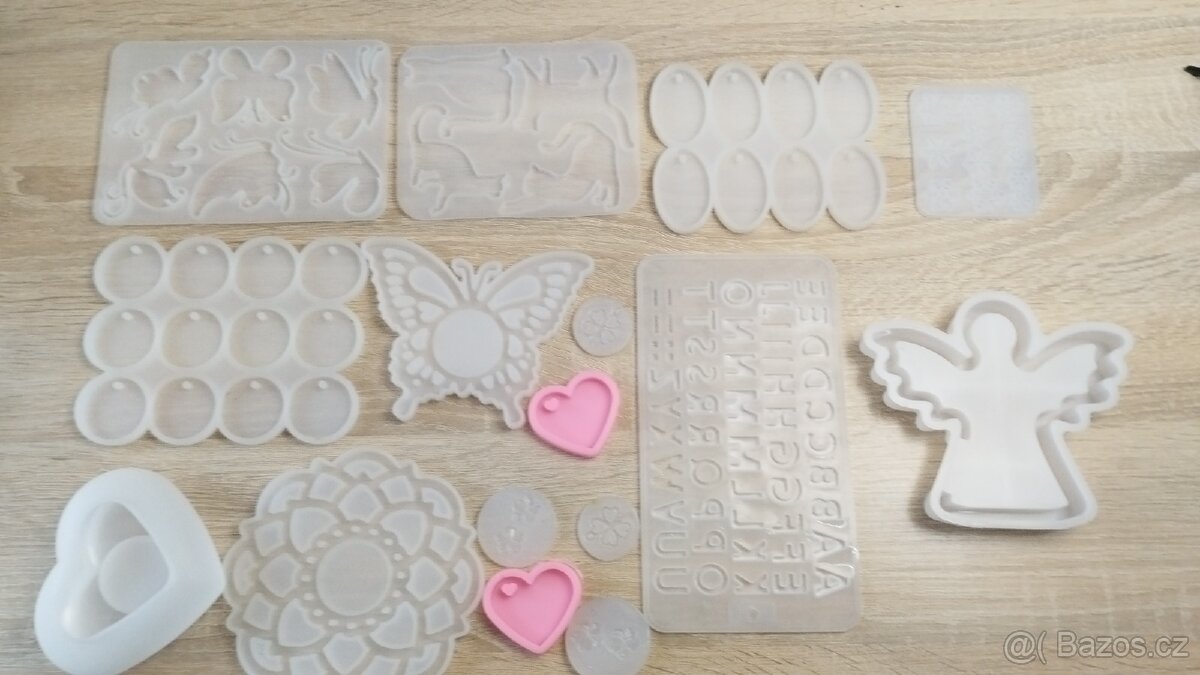 Silikonové formy na pryskyřici - Anděl, motýly, kočky