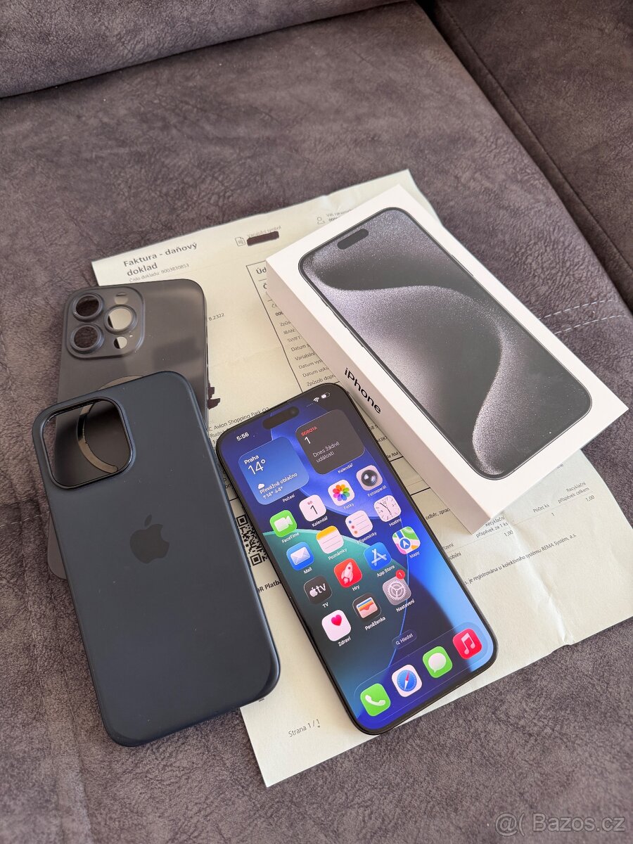 Apple iPhone 15 Pro Max 512GB black titanium - černý,87% Bat