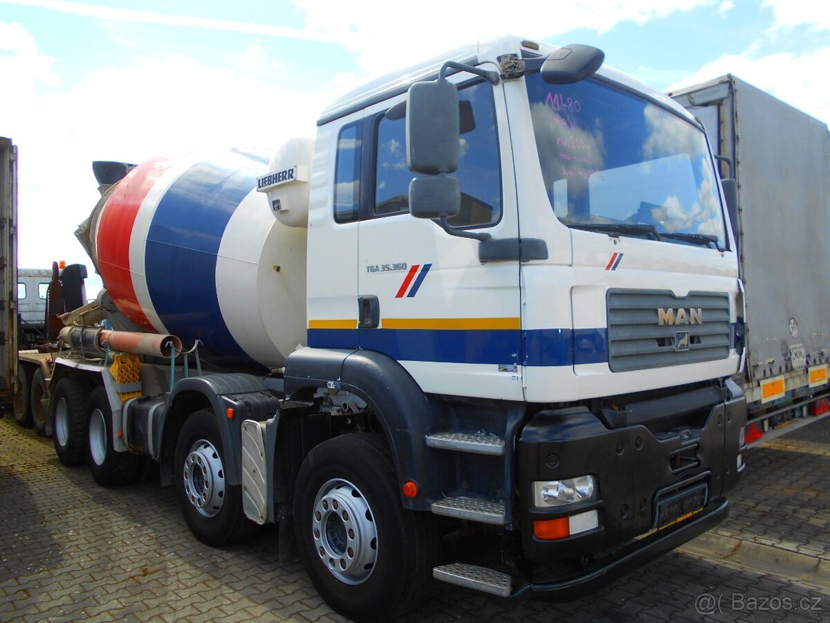 Autodomíchavač MAN TGA 35.363 8x4 BB - 11480