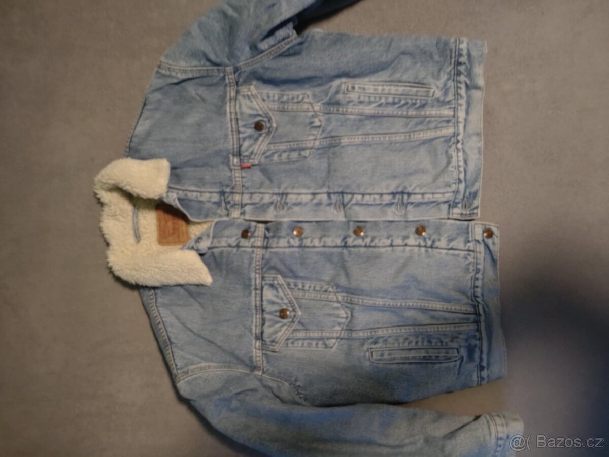 RIFLOVÁ BUNDA LEVI'S KOŽÍŠEK XXL