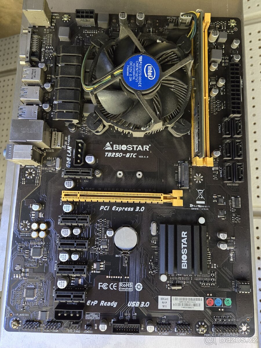 Biostar TB250 BTC - osazená základní deska