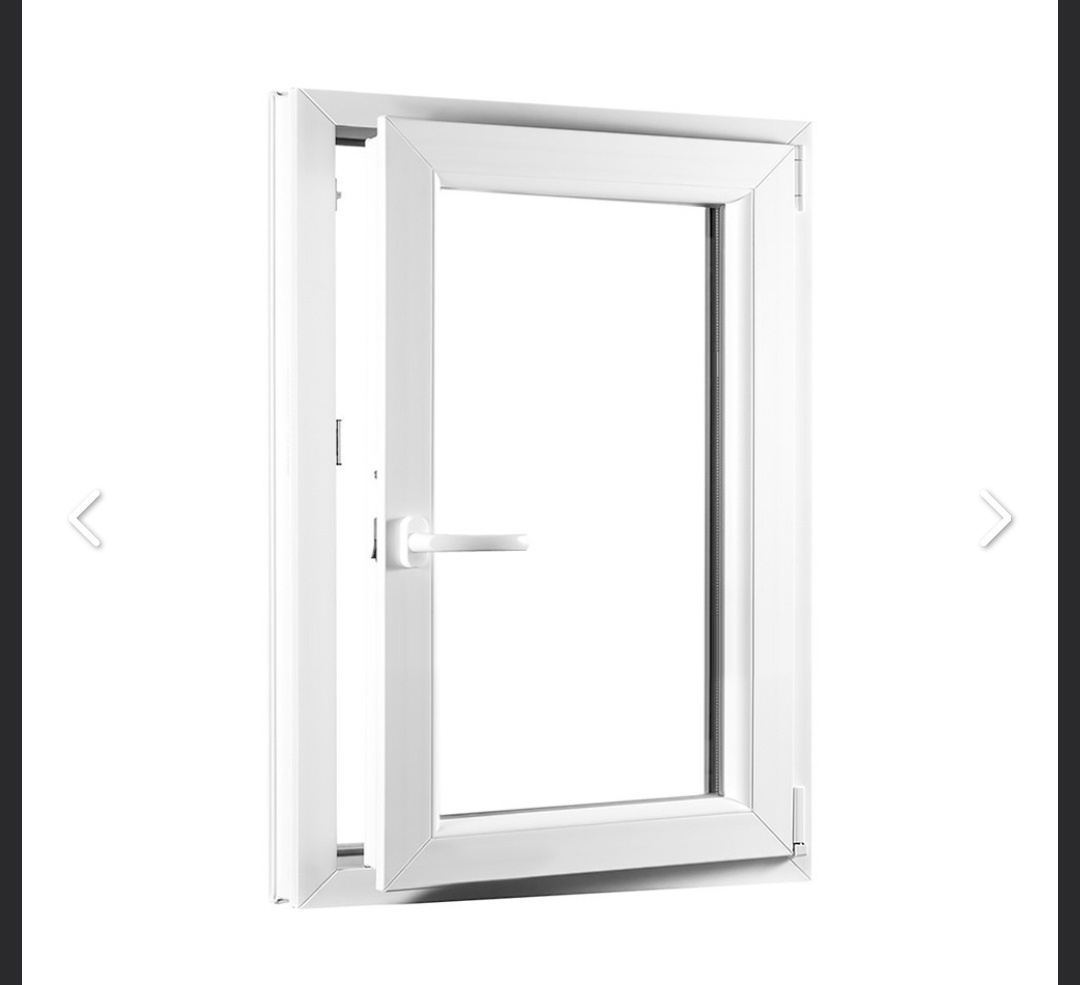 Jedno křídla plastová okna. Dvojsko.