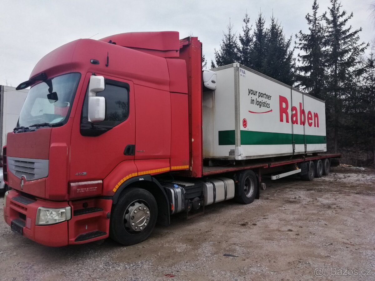 Tahač Renault, návěs Vanhool