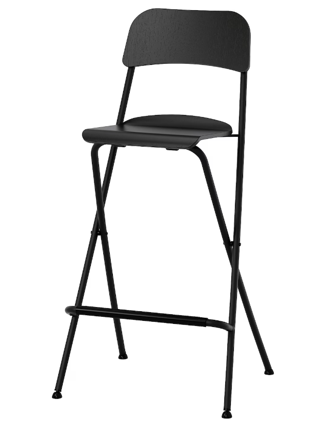 Skládací barová židle, 2 ks - nové