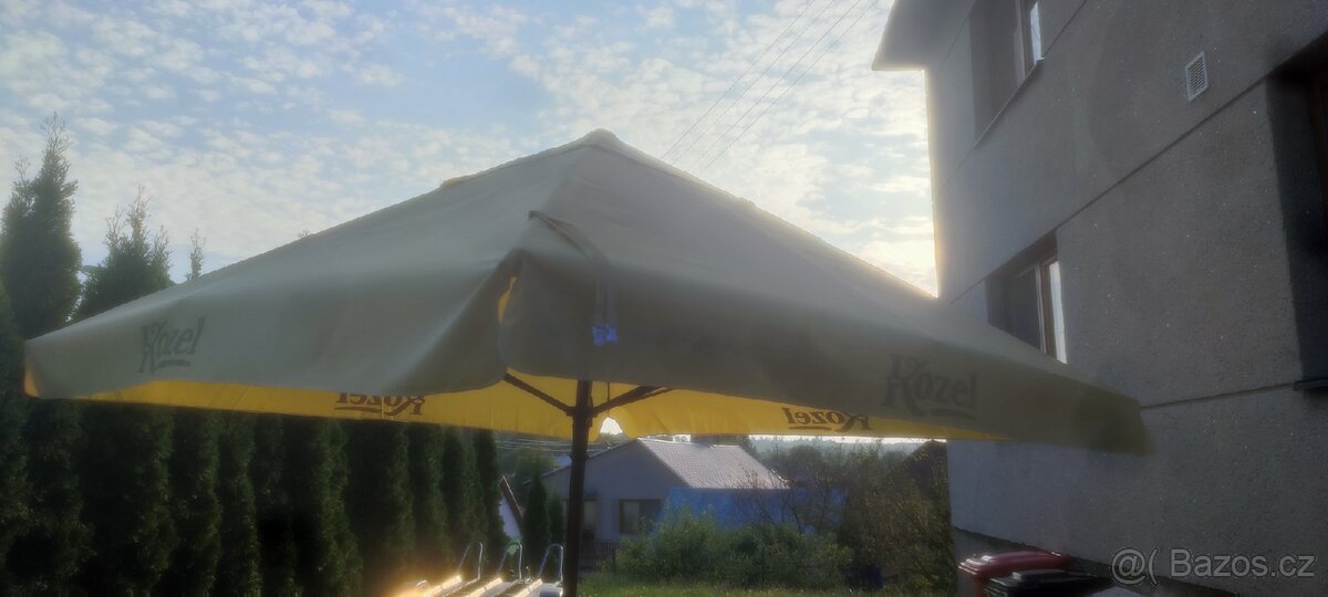 Slunečník 3,5x3,5m se stojanem