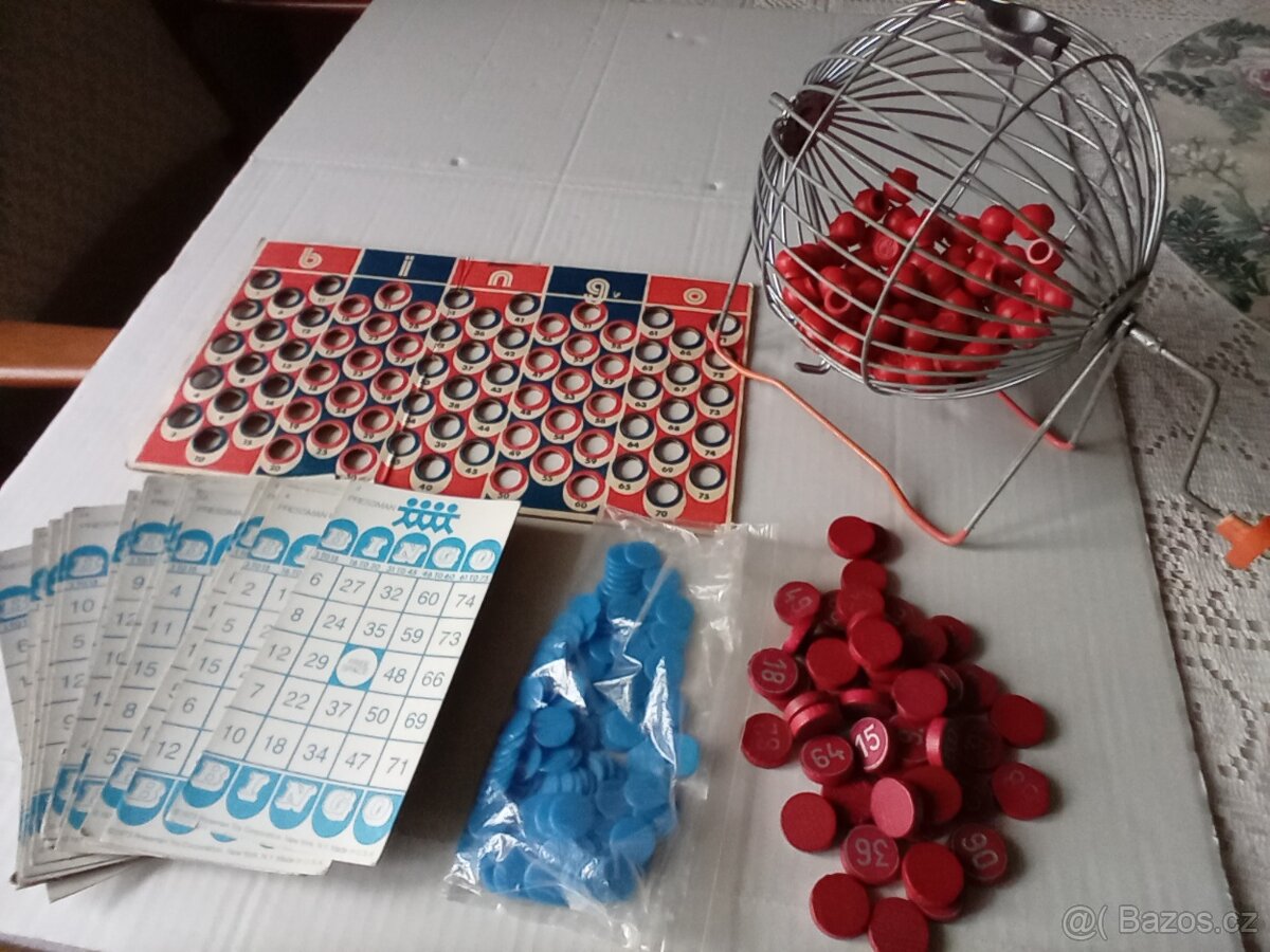 Starožitná hra Bingo Monte Carlo od Pressman USA,