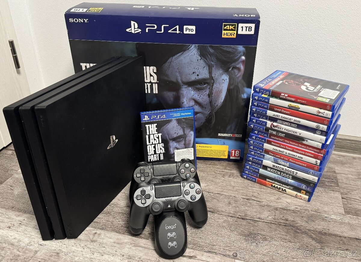 PS4 PRO 1TB Last Of Us II edition + 17 her