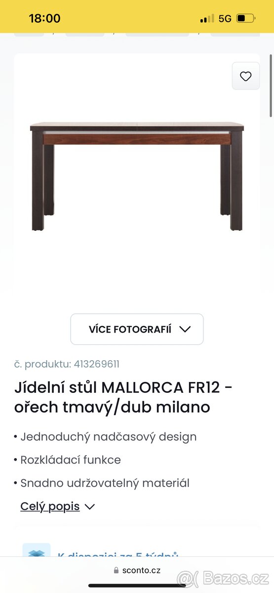 Jídelní stůl - Mallorca