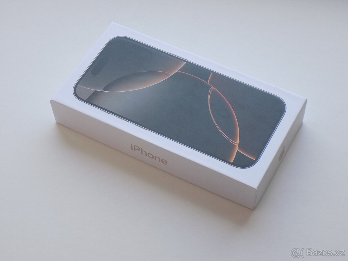 APPLE iPhone 16 Pro 128GB Přírodní titan - NEPOUŽITÝ