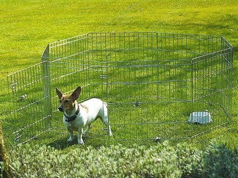 Ohrádka na psa / Klec Dogland M – 8 dílů, dobrý stav, 800 Kč