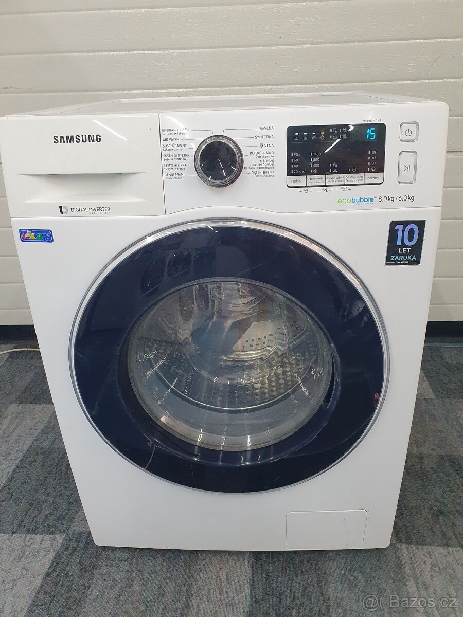 Kombinace pračka se sušičkou Samsung WD80M4443JW